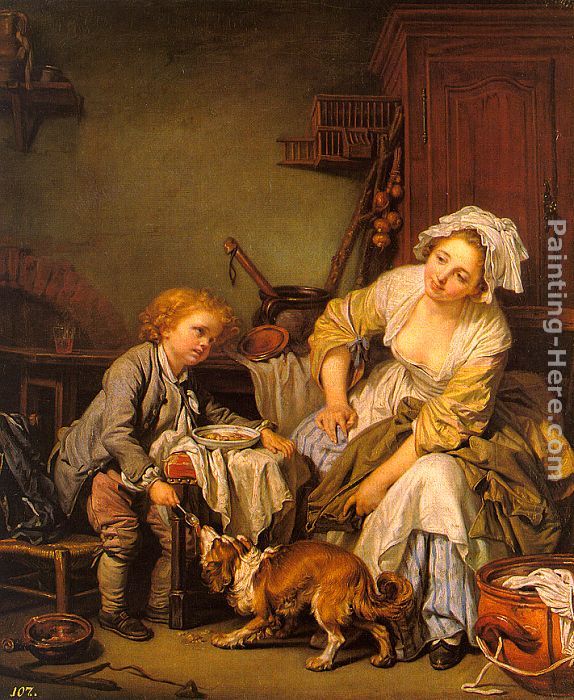 The Spoiled Child painting - Jean Baptiste Greuze The Spoiled Child art painting